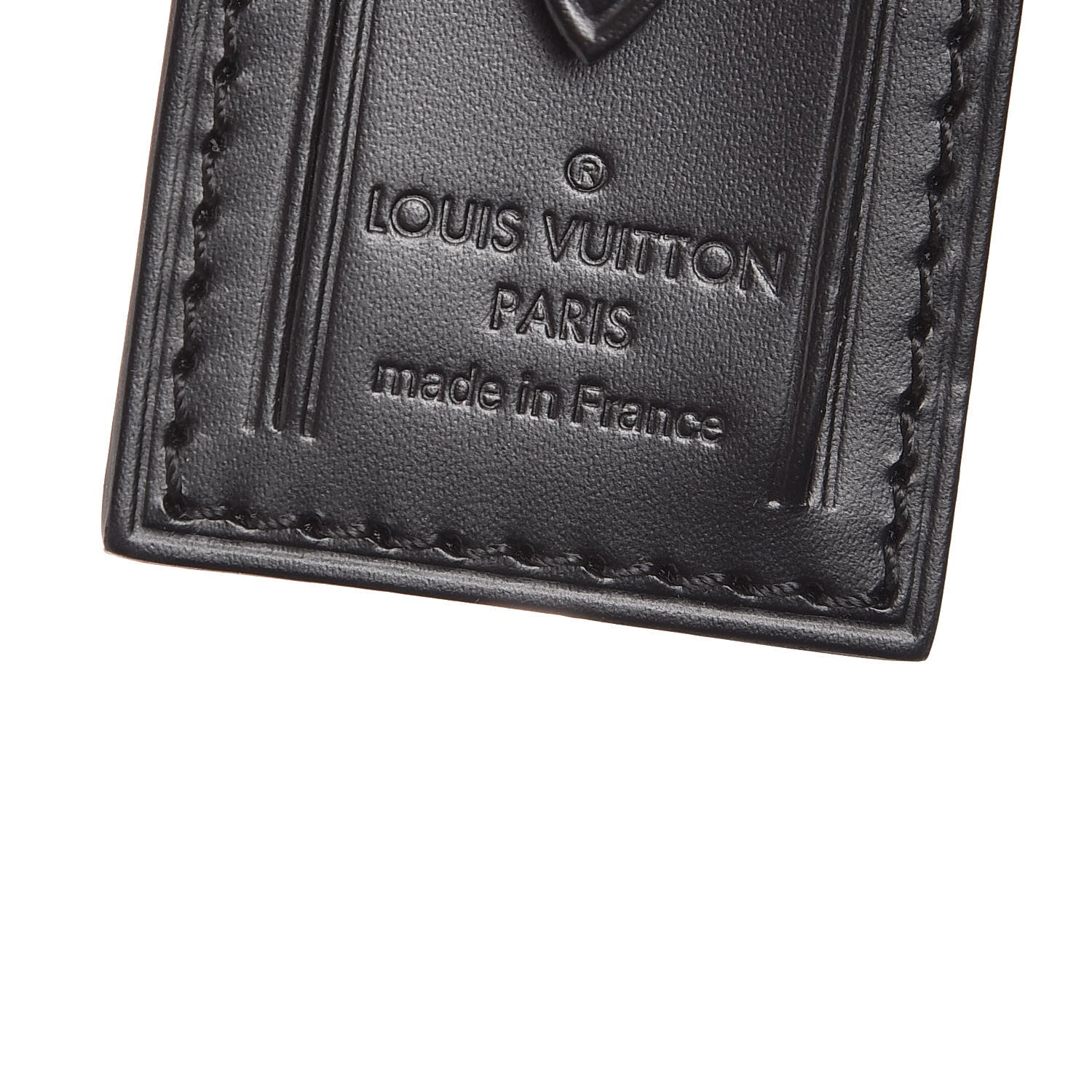Louis Vuitton Calfskin Luggage Tag Black 3 of 4