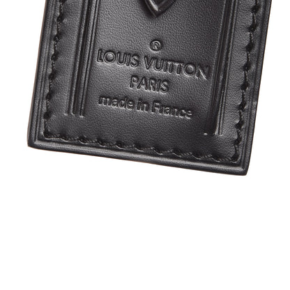 Louis Vuitton Calfskin Luggage Tag Black 3 of 4