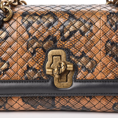 Bottega Veneta Nappa Karung Olimpia Knot Ocre Black 9 of 10