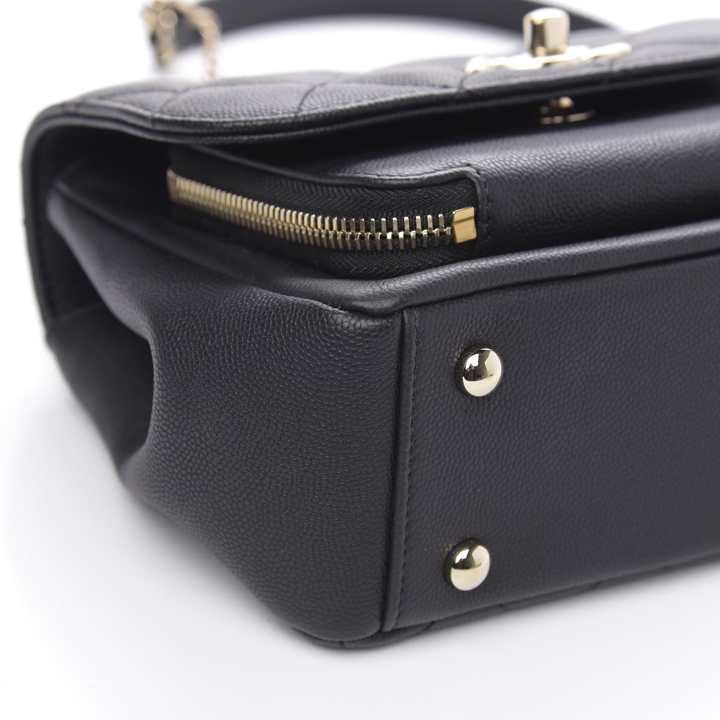 Caviar Quilted Mini Business Affinity Flap Black