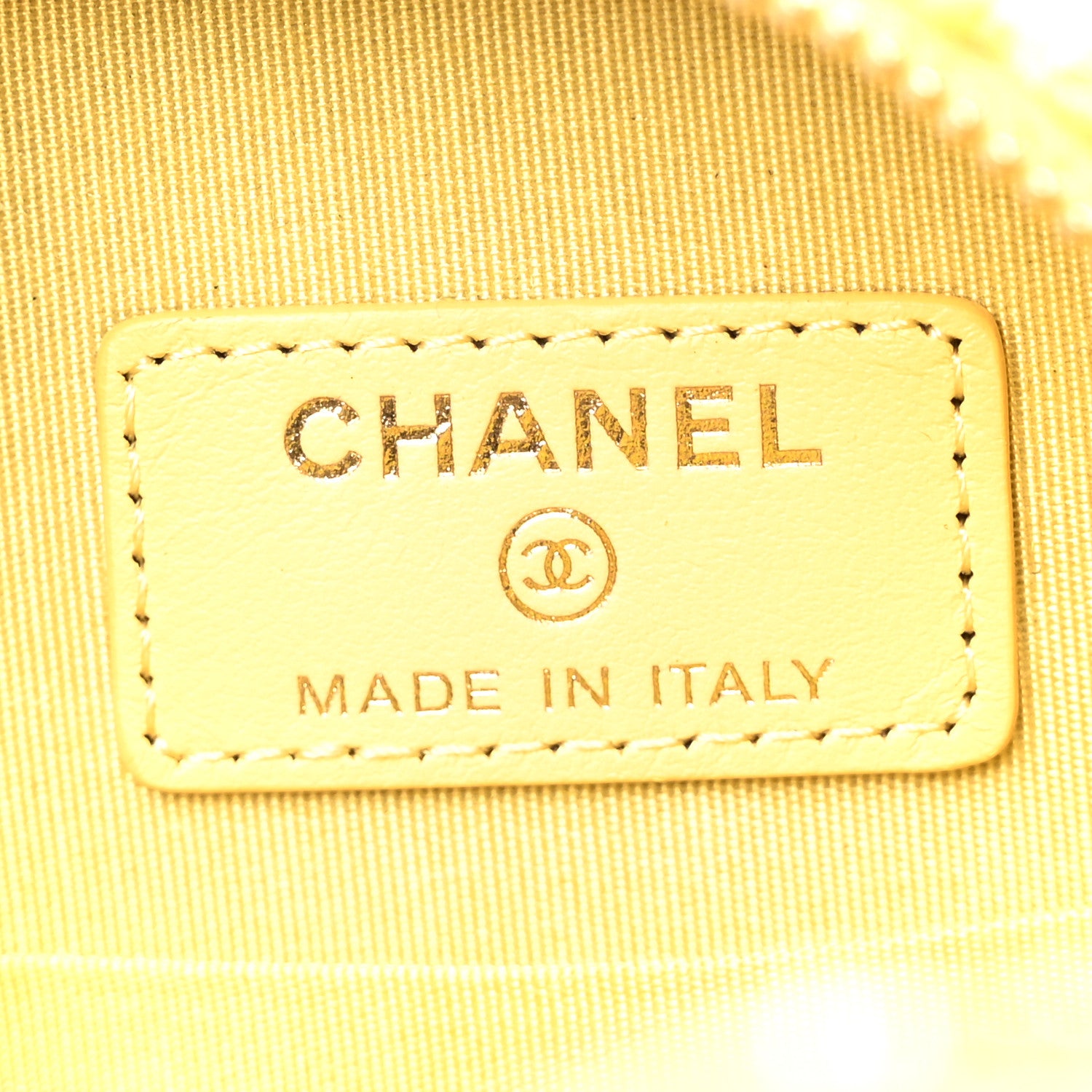 Chanel Wool Tweed Lambskin Quilted Chanel 19 Round Clutch With Chain Yellow Pink 6 of 10