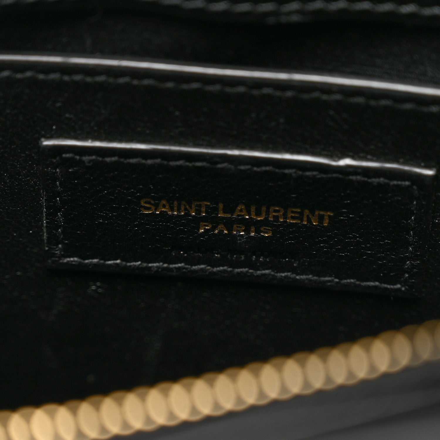 Saint Laurent Calfskin Y Quilted Monogram Small Loulou Chain Satchel Black 9 of 11