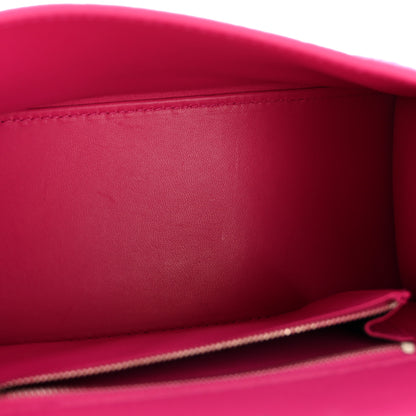 Balenciaga Shiny Calfskin Python Effect Small Hourglass Top Handle Bag Fuchsia Black 5 of 10