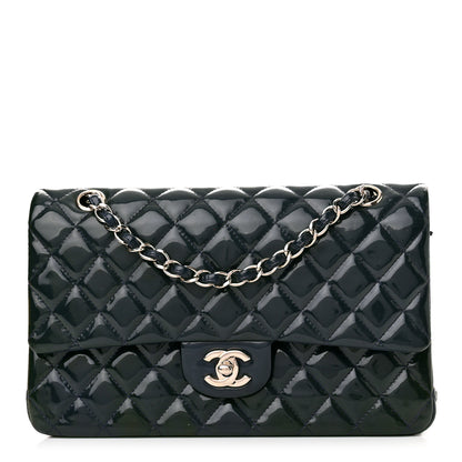 Chanel Patent Quilted Medium Double Flap Navy 1 of 14