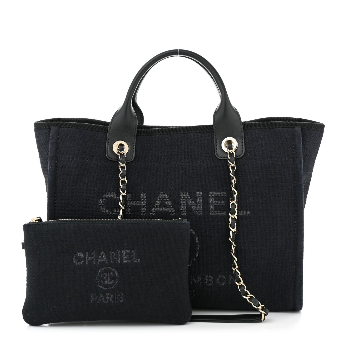 Mixed Fibers Small Deauville Tote Black