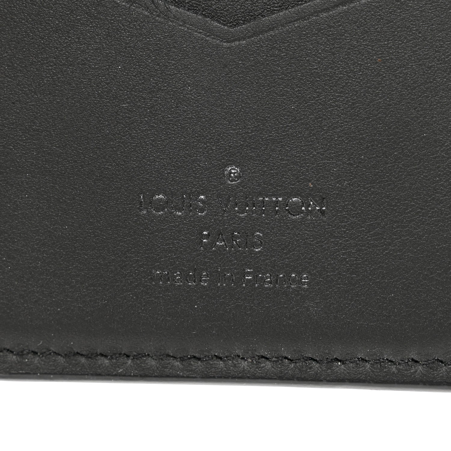 Louis Vuitton Calfskin Monogram Shadow Pocket Organizer Black 5 of 7