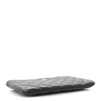 Chanel Caviar Quilted Small Zipped Pouch Black 4 of 8
