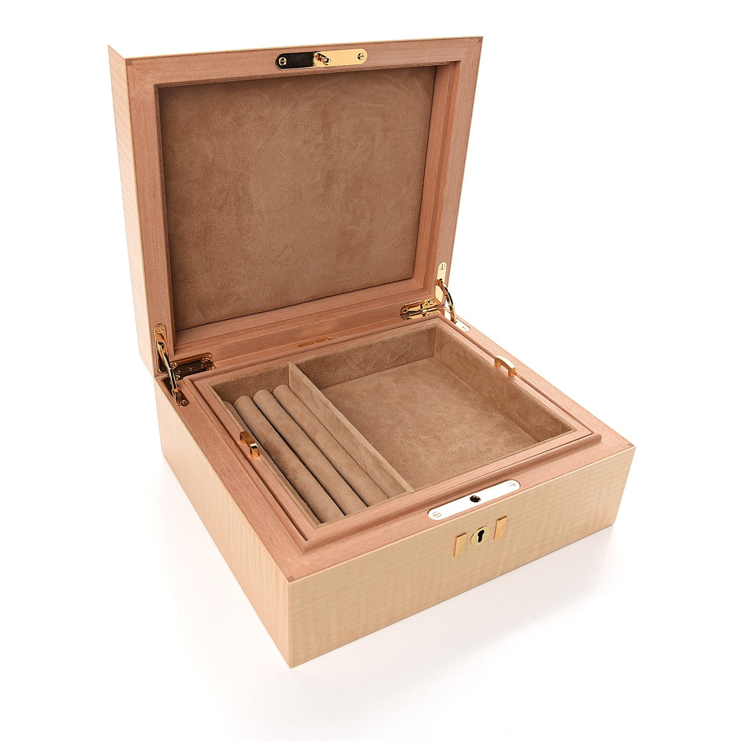 Wood H Deco Jewelry Box