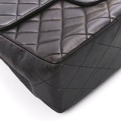 Chanel Lambskin Quilted XL Jumbo Single Flap Black 11 of 13