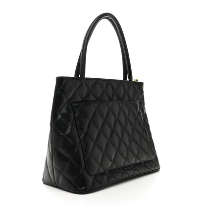 Chanel Caviar Quilted Medallion Tote Black 3 of 16