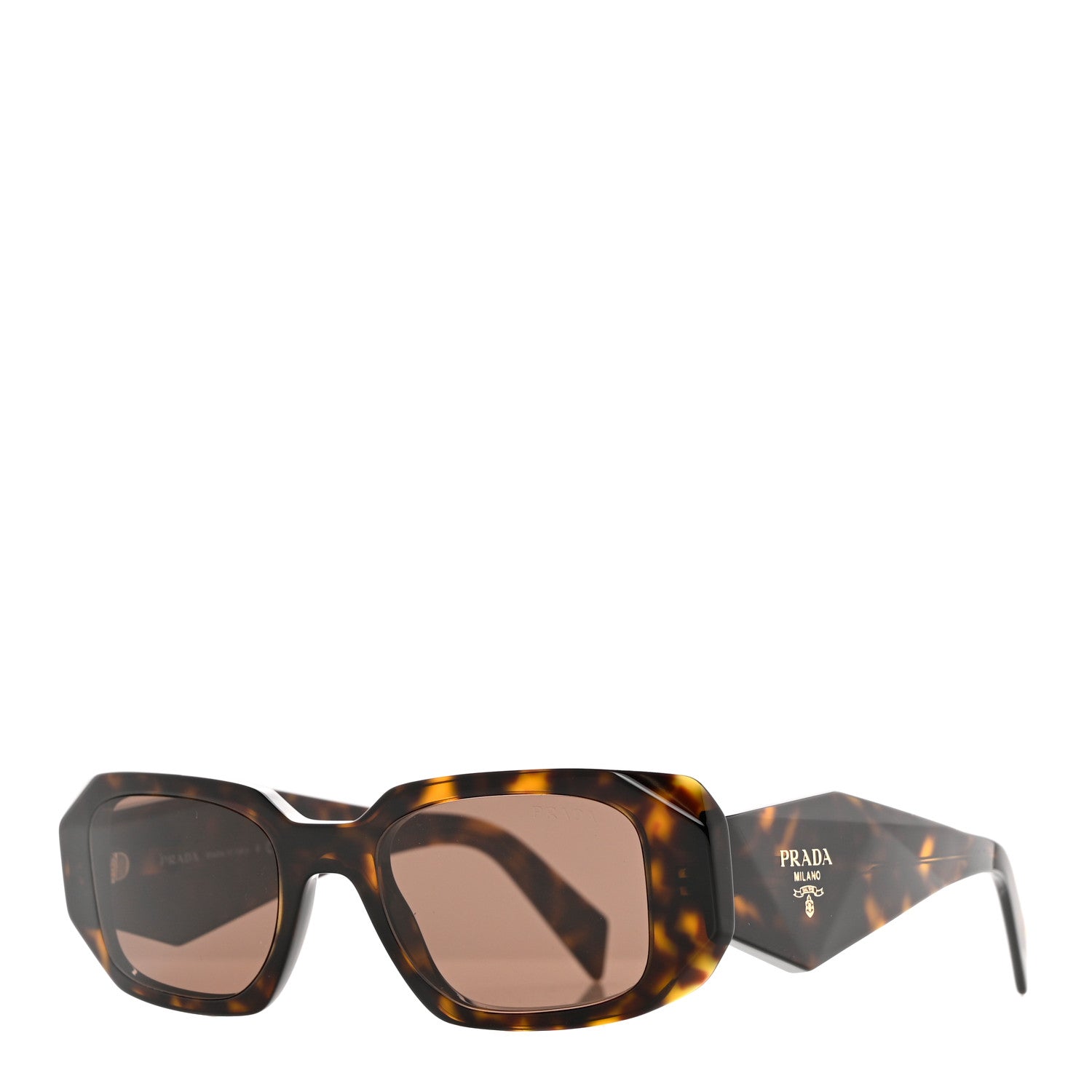 Prada Acetate Symbole Sunglasses SPR 17W Havana 1 of 6