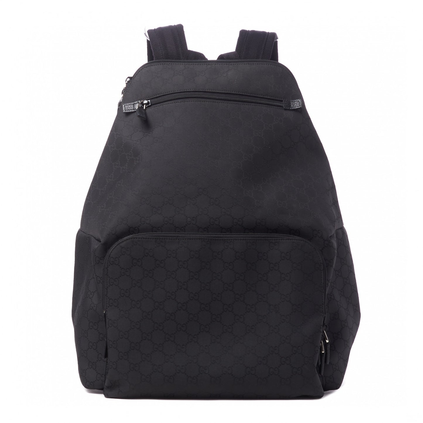 Nylon Monogram Medium Backpack Black
