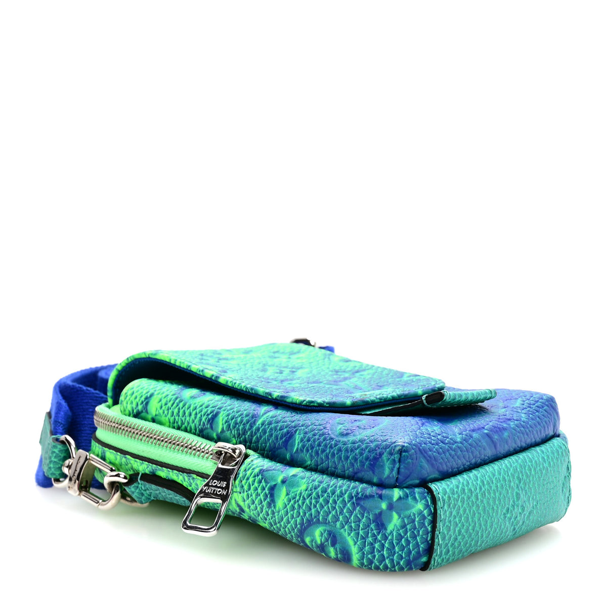 Louis Vuitton Taurillon Illusion Double Phone Case Bleu Vert 4 of 9