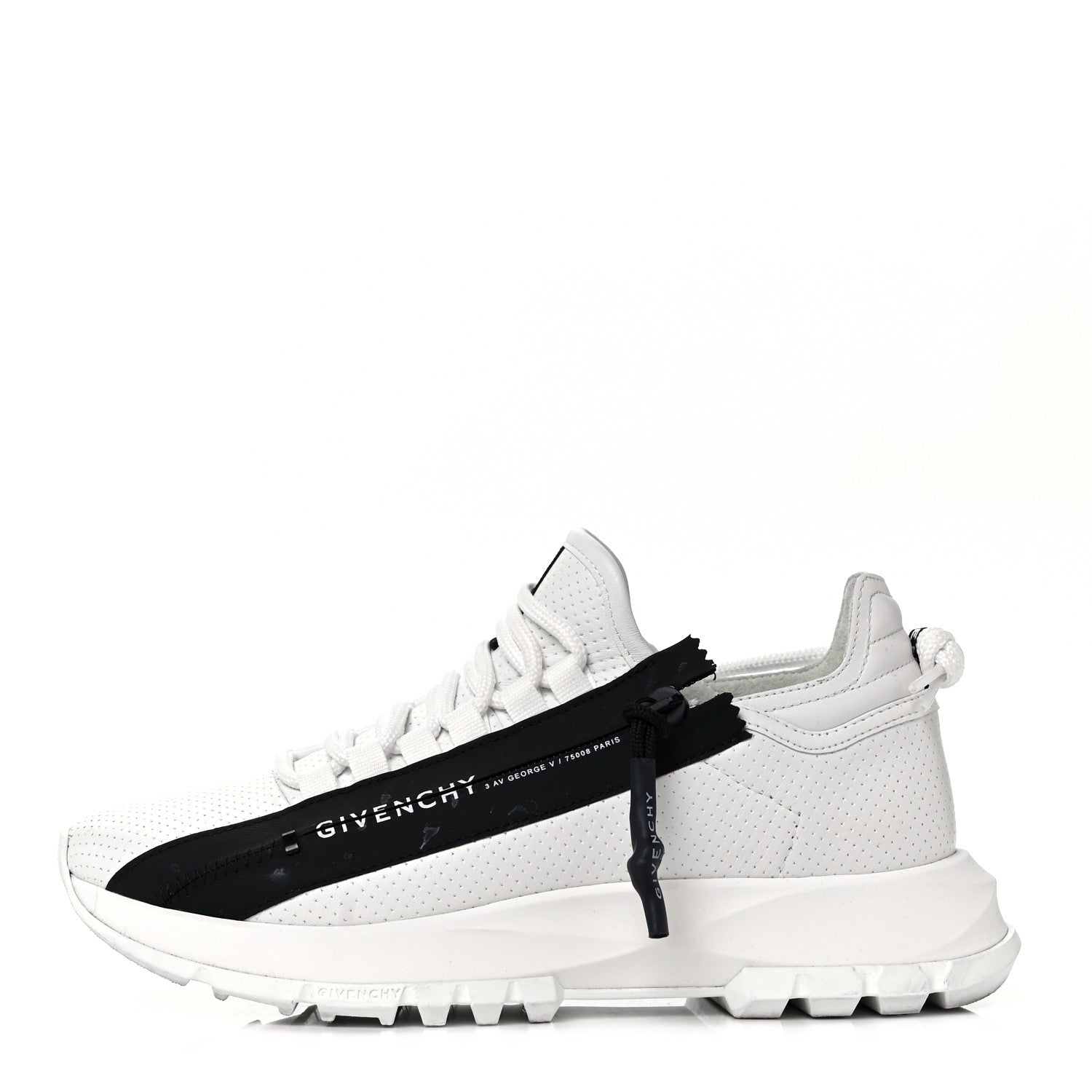 Givenchy Calfskin Spectre Low Runners Sneakers 37 White Black 1 of 12