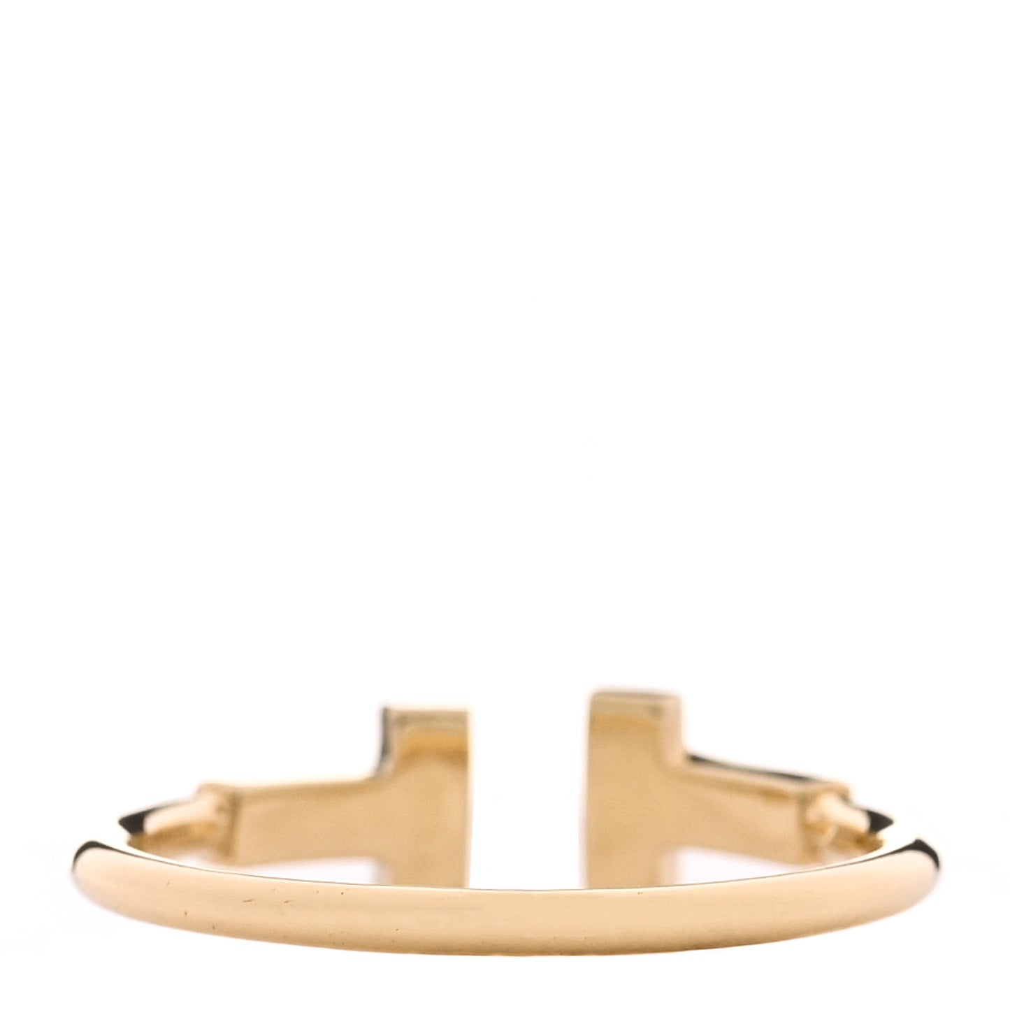 18K Yellow Gold Diamond T Wire Ring 58 8.5