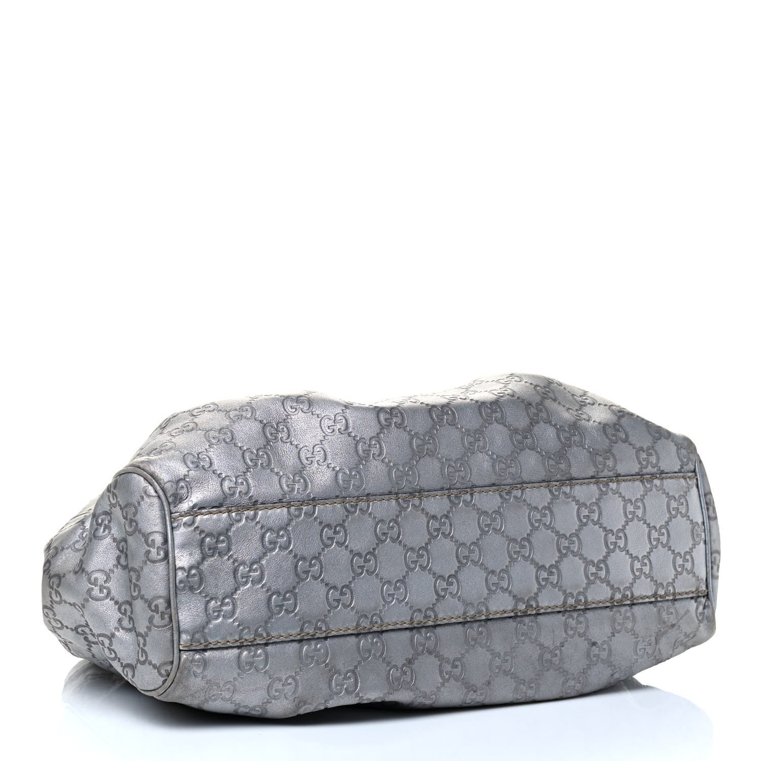 Gucci Guccissima Medium Sukey Tote Silver 3 of 4