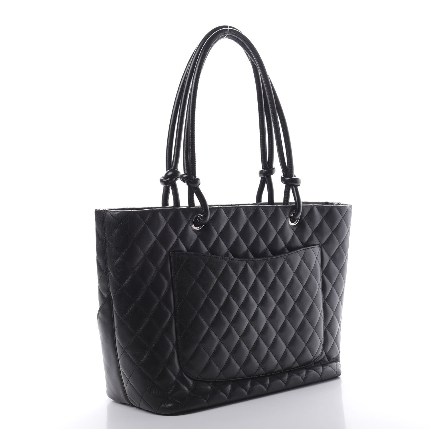 Chanel Calfskin Quilted Large Cambon Tote Black 3 of 18