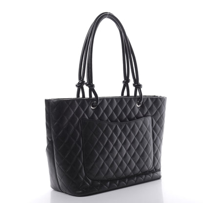Chanel Calfskin Quilted Large Cambon Tote Black 3 of 18