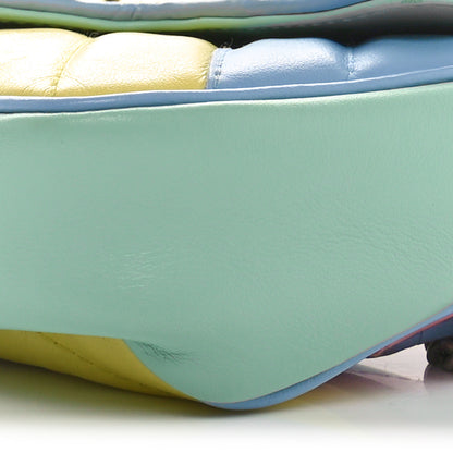 Gucci Calfskin Matelasse Diagonal Super Mini GG Marmont Shoulder Bag Multicolor Pastel 10 of 11
