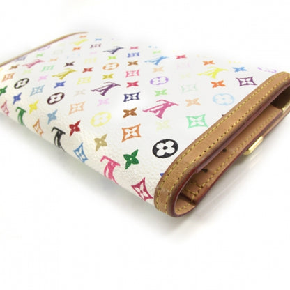 Louis Vuitton Monogram Multicolor Porte Tresor International Wallet White 5 of 9