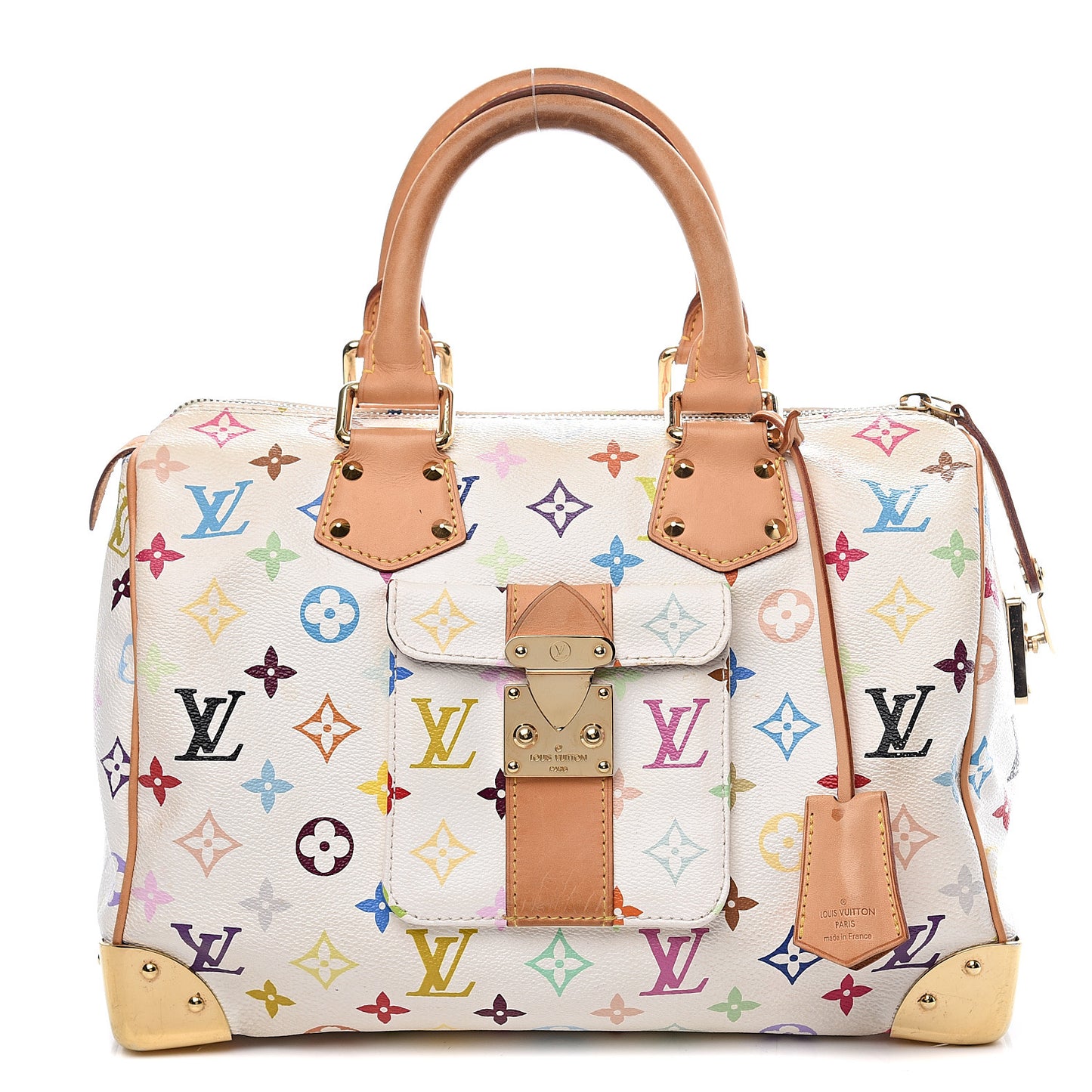 Monogram Multicolor Speedy 30 White