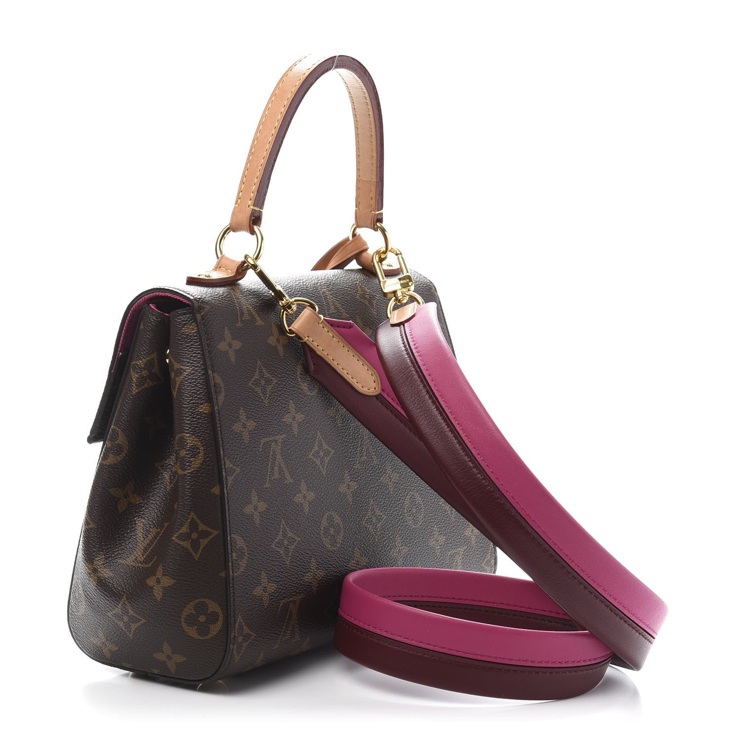 Louis Vuitton Monogram Cluny BB Bordeaux Fuchsia 3 of 13