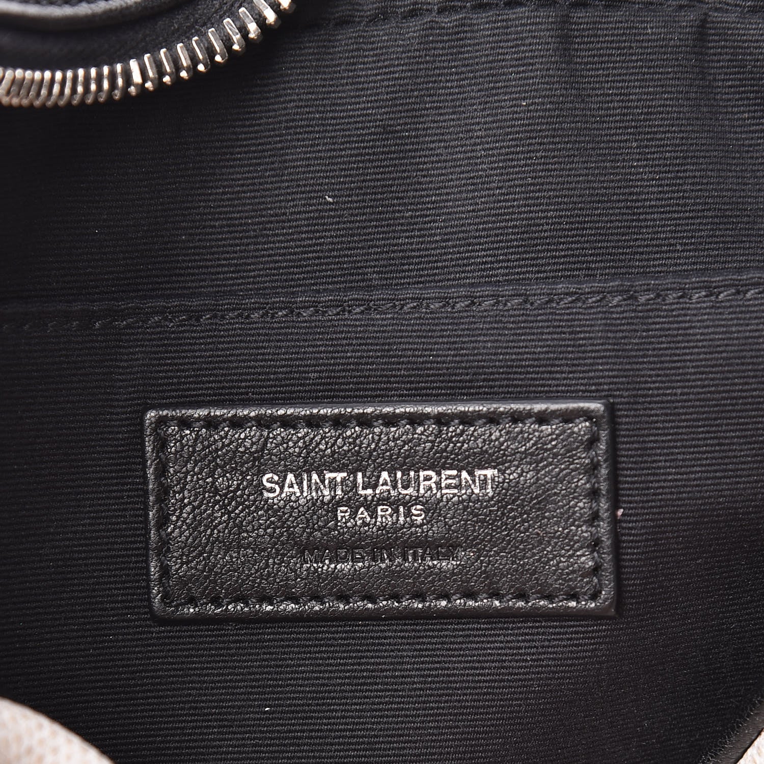 Saint Laurent Linen Canvas Monogram Lou Camera Bag Black 6 of 9