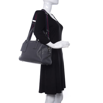 Marc Jacobs Pebbled Calfskin Gotham Bauletto Satchel Grey 2 of 16