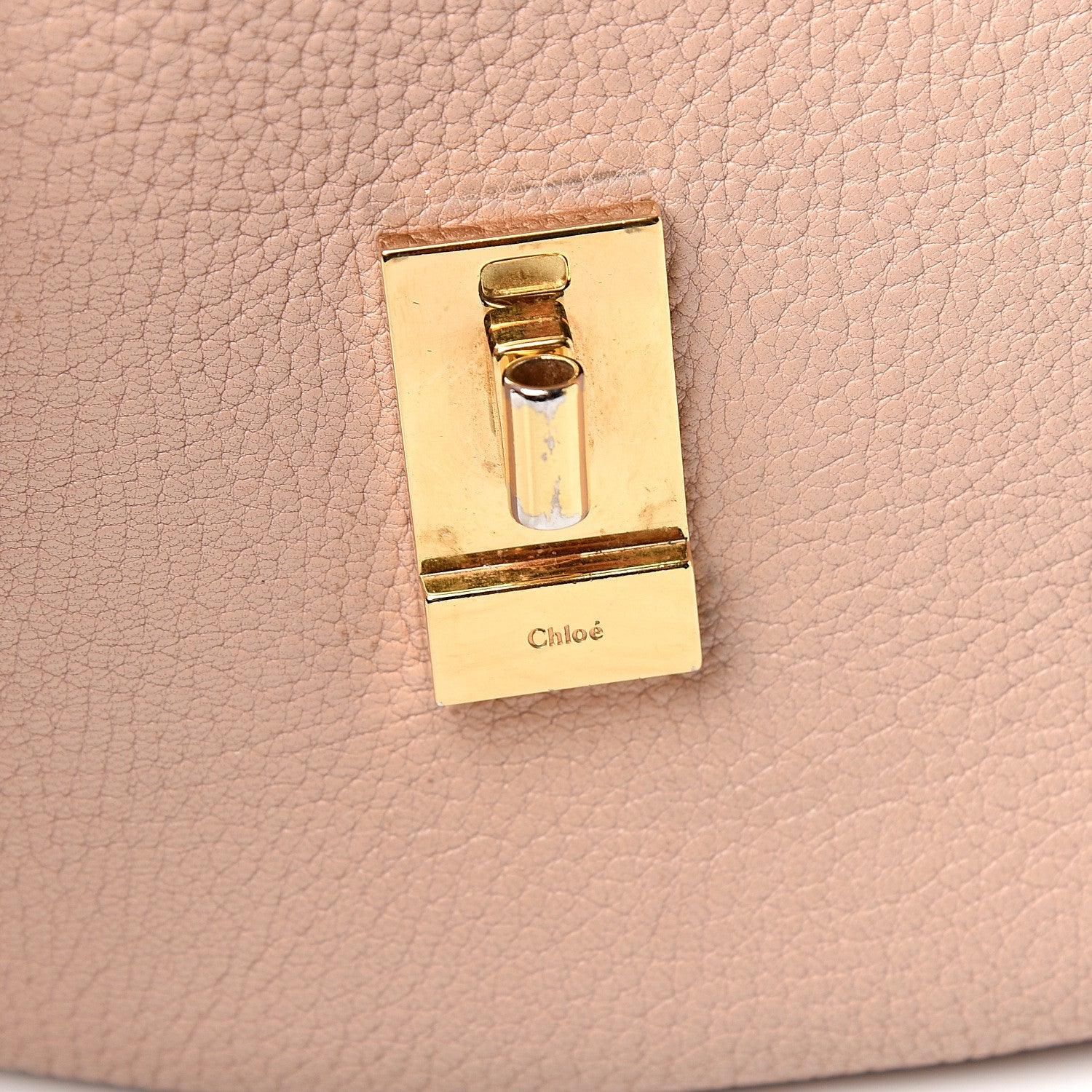 Chloe Grained Lambskin Drew Shoulder Bag Cement Pink 6 of 10
