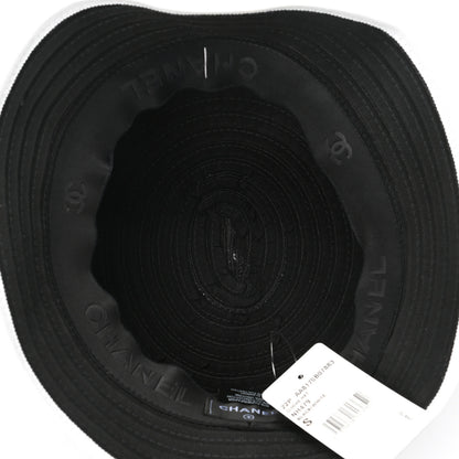 Chanel Cotton Viscose CC Bucket Hat S Black 7 of 10