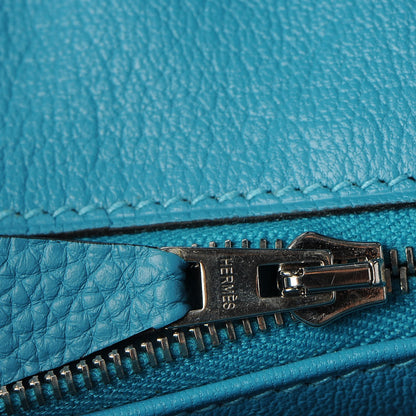 Hermes Togo Birkin 25 Turquoise 11 of 31