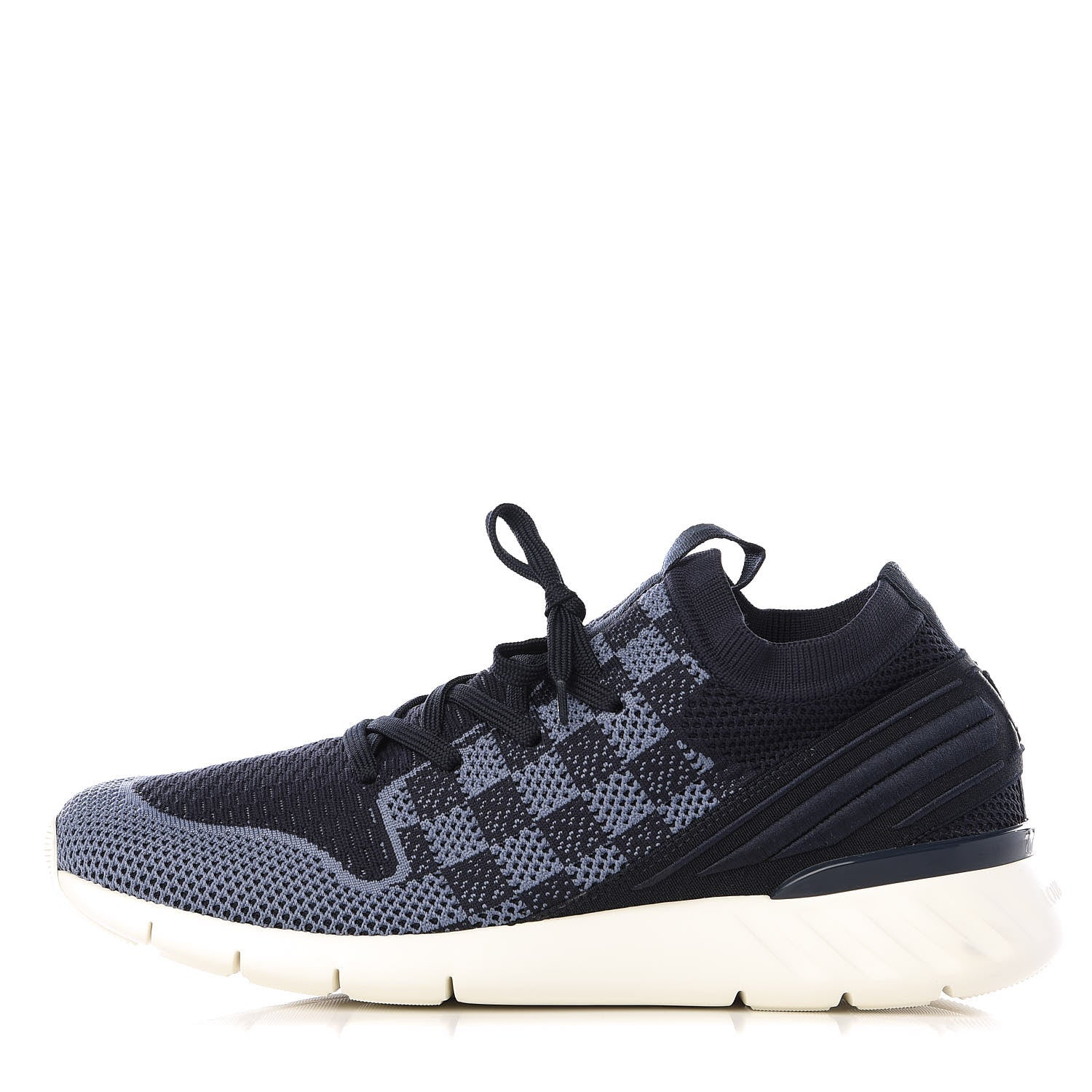 Louis Vuitton Knit Damier Fastlane Sneakers 8 Blue 2 of 30