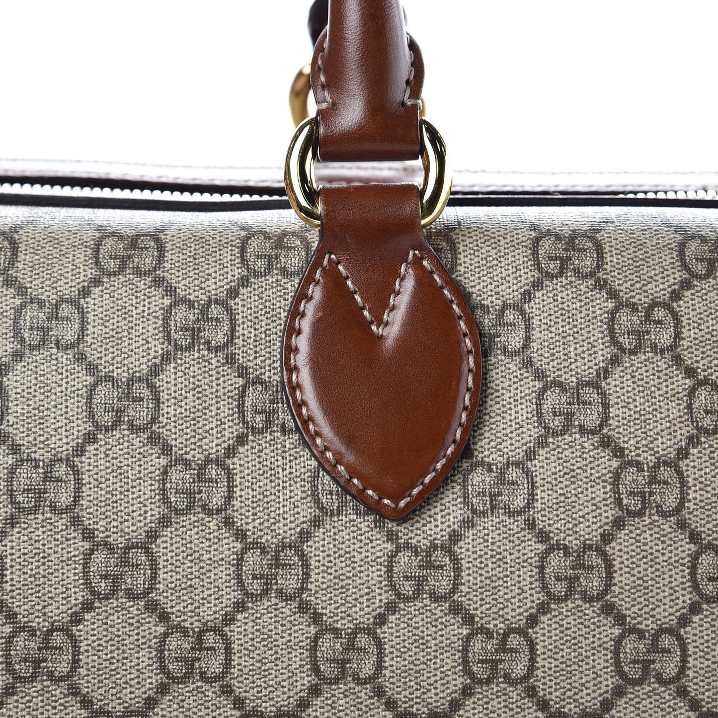 GG Supreme Monogram Medium Boston Beige Cuir