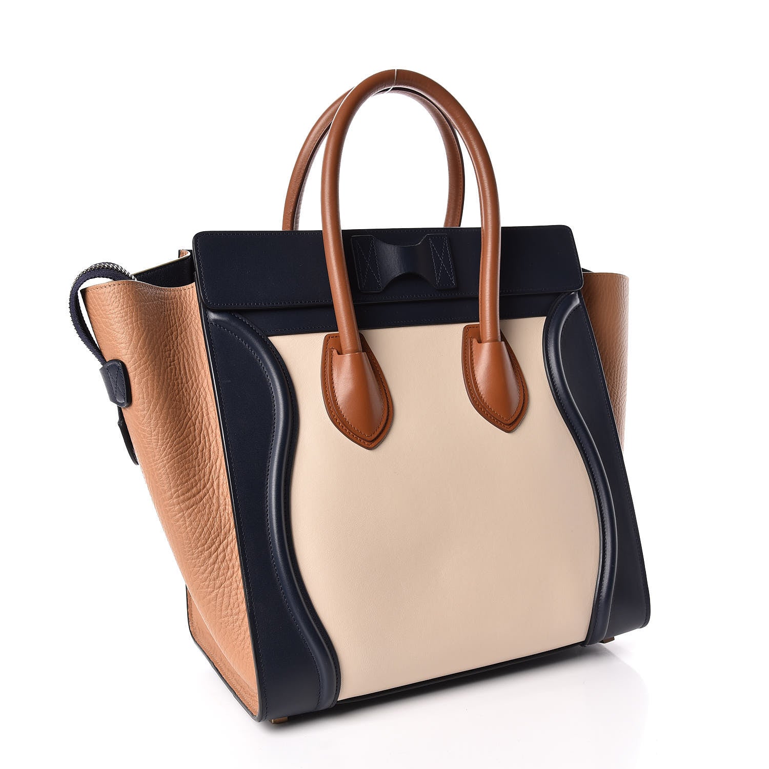 Celine Smooth Calfskin Mini Tri-Color Luggage Brown 3 of 10