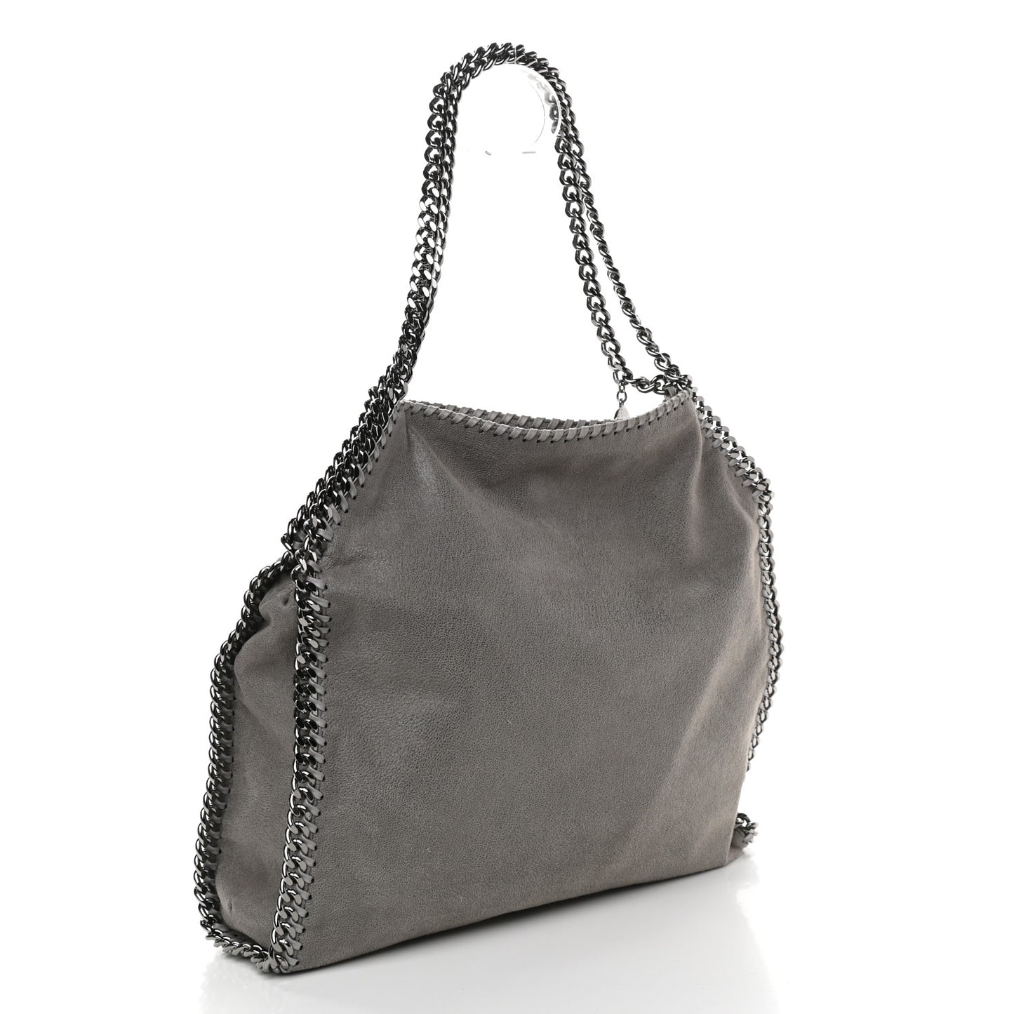 Shaggy Deer Small Falabella Tote Light Grey