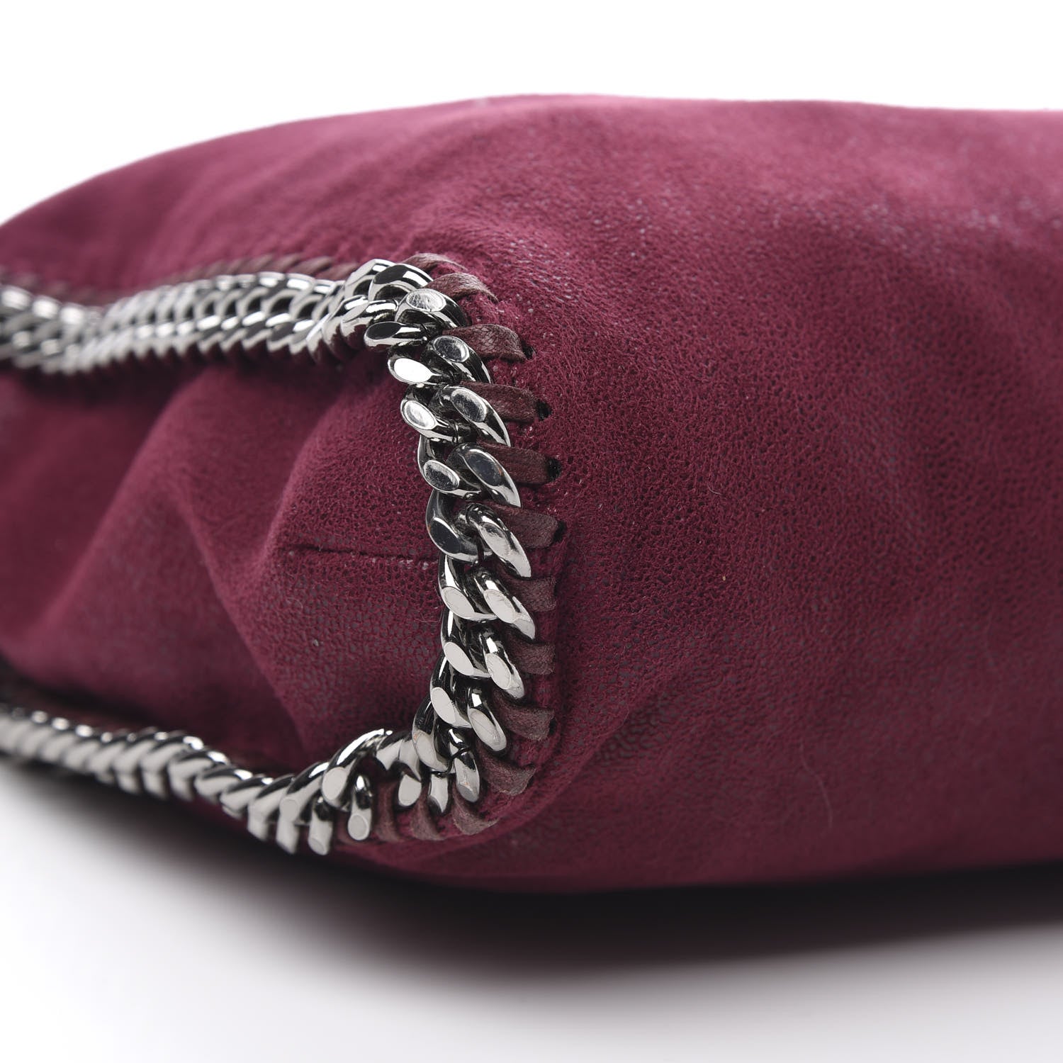Stella McCartney Shaggy Deer Falabella Fold Over Tote Burgundy 10 of 11