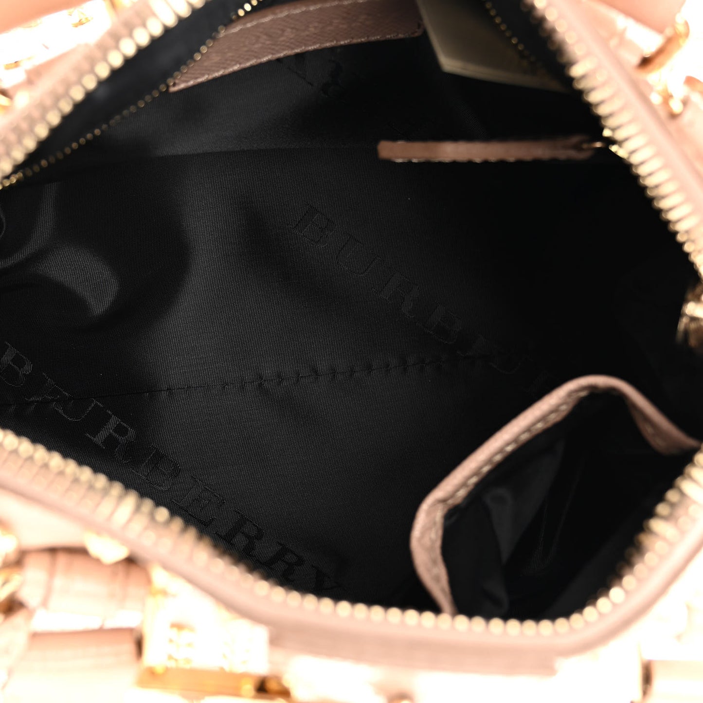 Patent Calfskin Studded Small Blaze Bowler Bag Oyster Pink