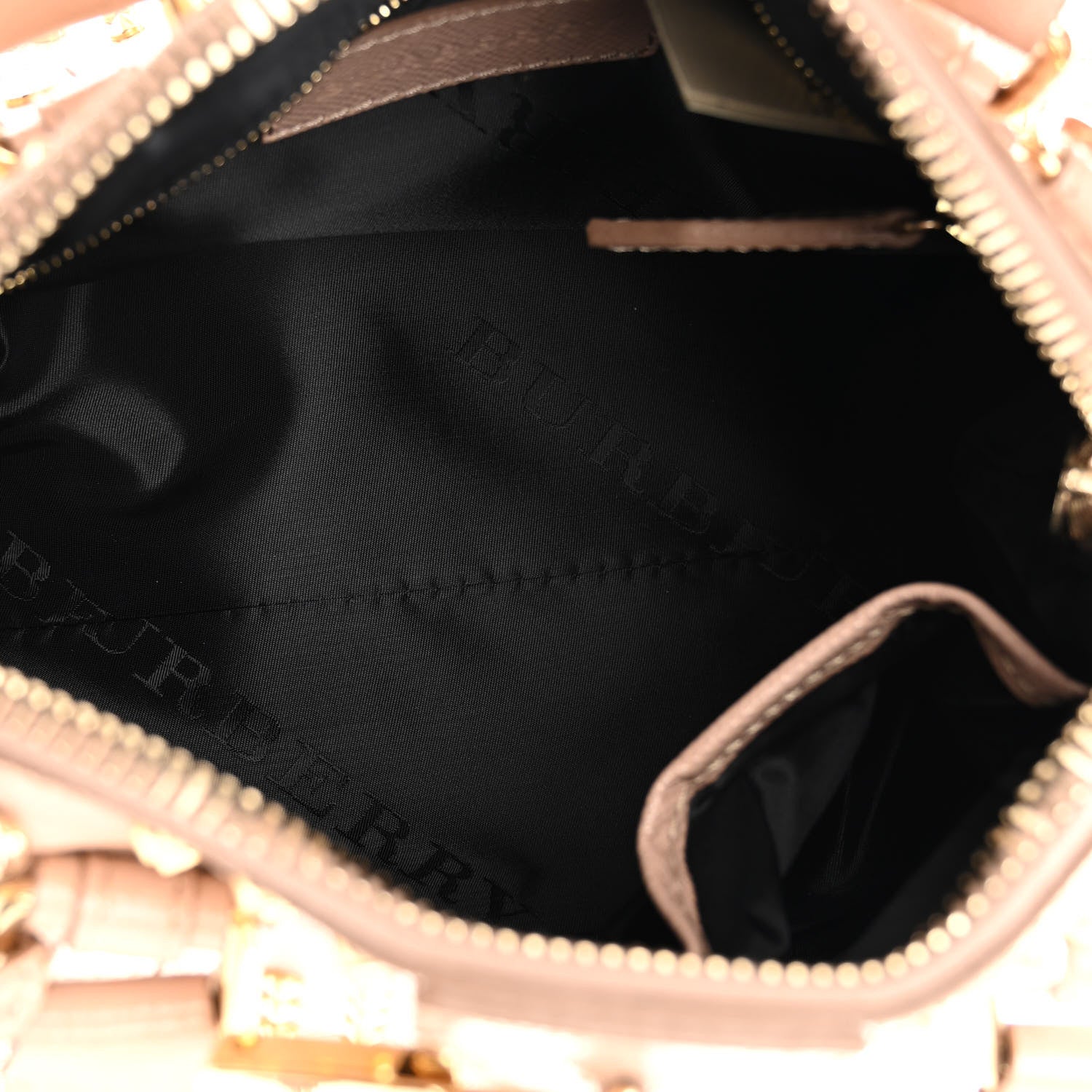 Burberry Patent Calfskin Studded Small Blaze Bowler Bag Oyster Pink 4 of 14