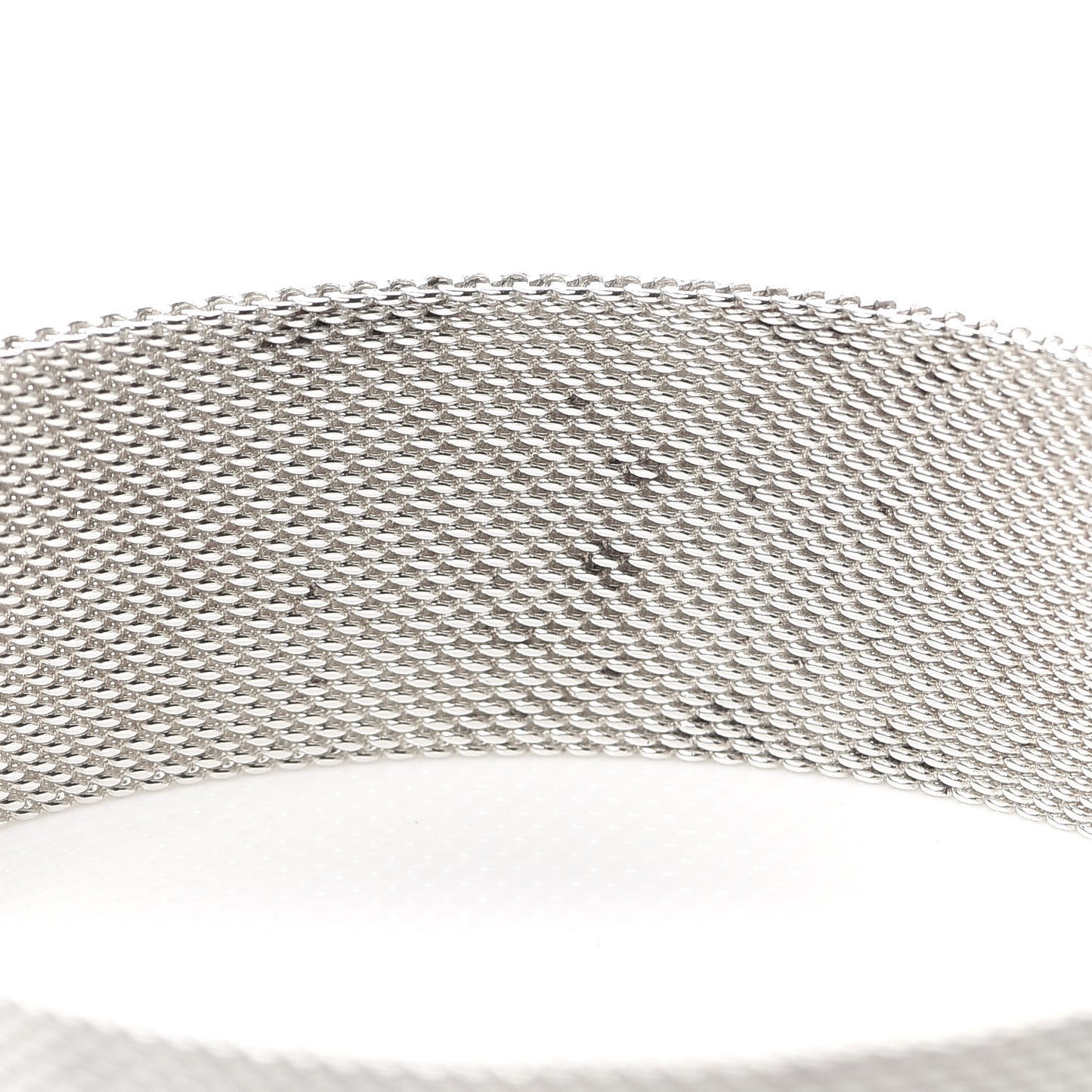 Sterling Silver Wide Mesh Somerset Bangle Bracelet