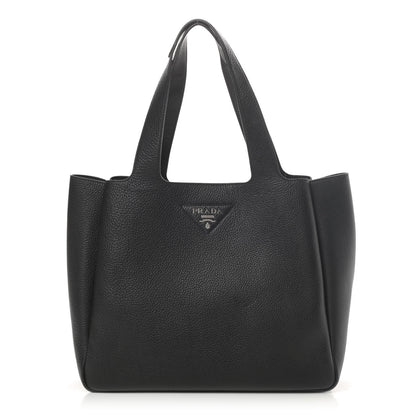 Prada Vitello Daino Soft Large Dynamique Tote Black 1 of 18
