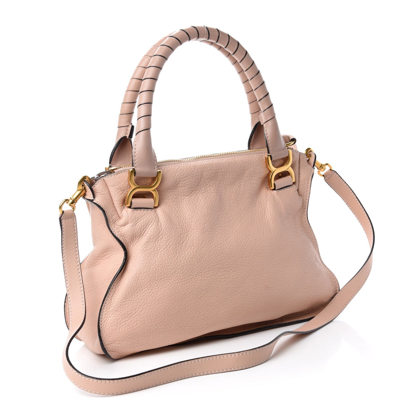 Calfskin Medium Marcie Satchel Blush Nude