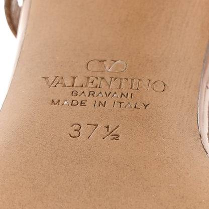 Valentino Garavani Patent Signature Vlogo Slingback 80mm Pumps 37.5 Rose Cannelle 8 of 10