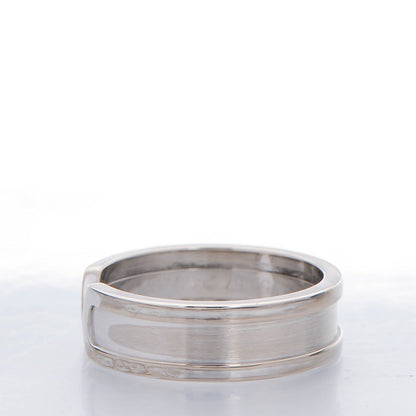 Cartier 18K White Gold 7mm C De Ring 57 8 4 of 7