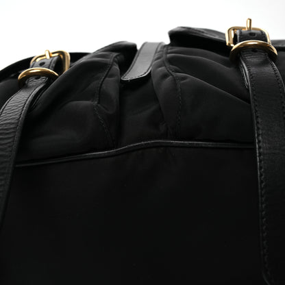 Prada Tessuto Nylon Soft Calfskin Backpack Black 12 of 13