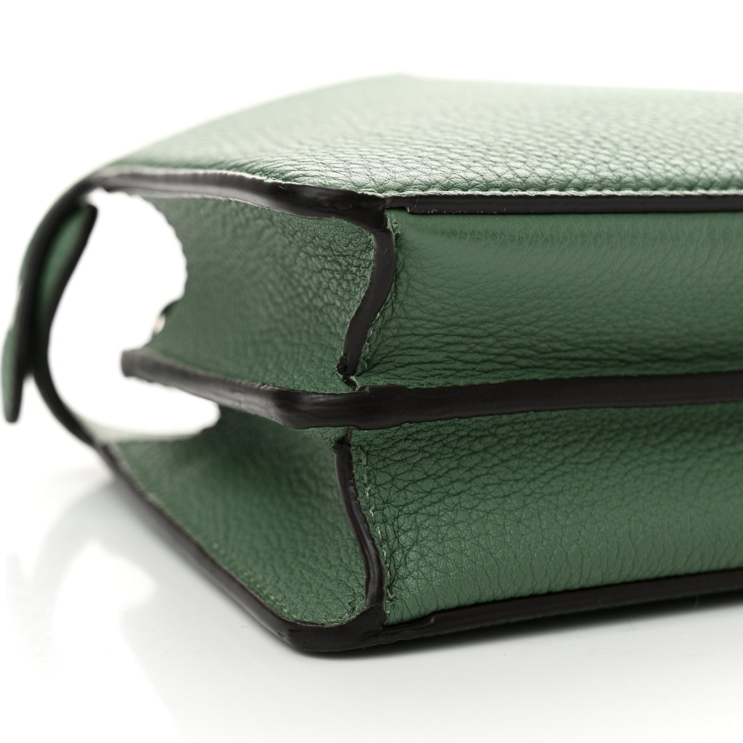 Cuoio Romano Vitello Cover Bi-Color Peekaboo I See U X Cross Satchel Green Island Maya