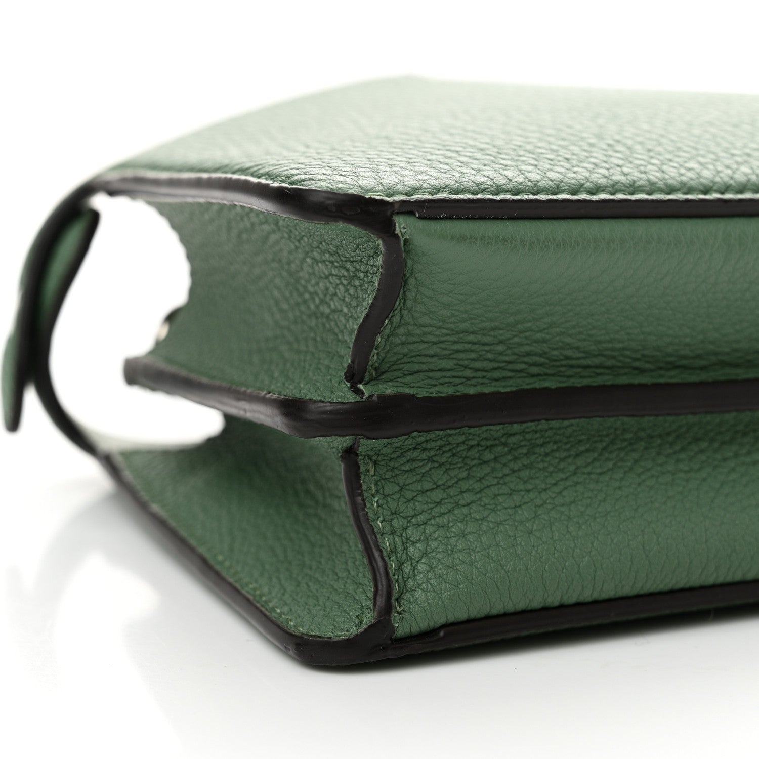 Fendi Cuoio Romano Vitello Cover Bi-Color Peekaboo I See U X Cross Satchel Green Island Maya 10 of 11