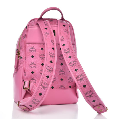 MCM Visetos Small Duke Backpack Pink 3 of 7