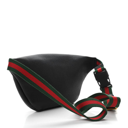 Gucci Grained Calfskin Small Logo Belt Bag Black 3 of 10
