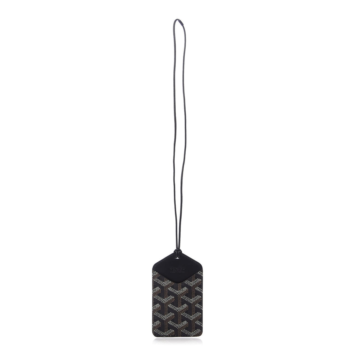 Goyardine Luggage Tag Black