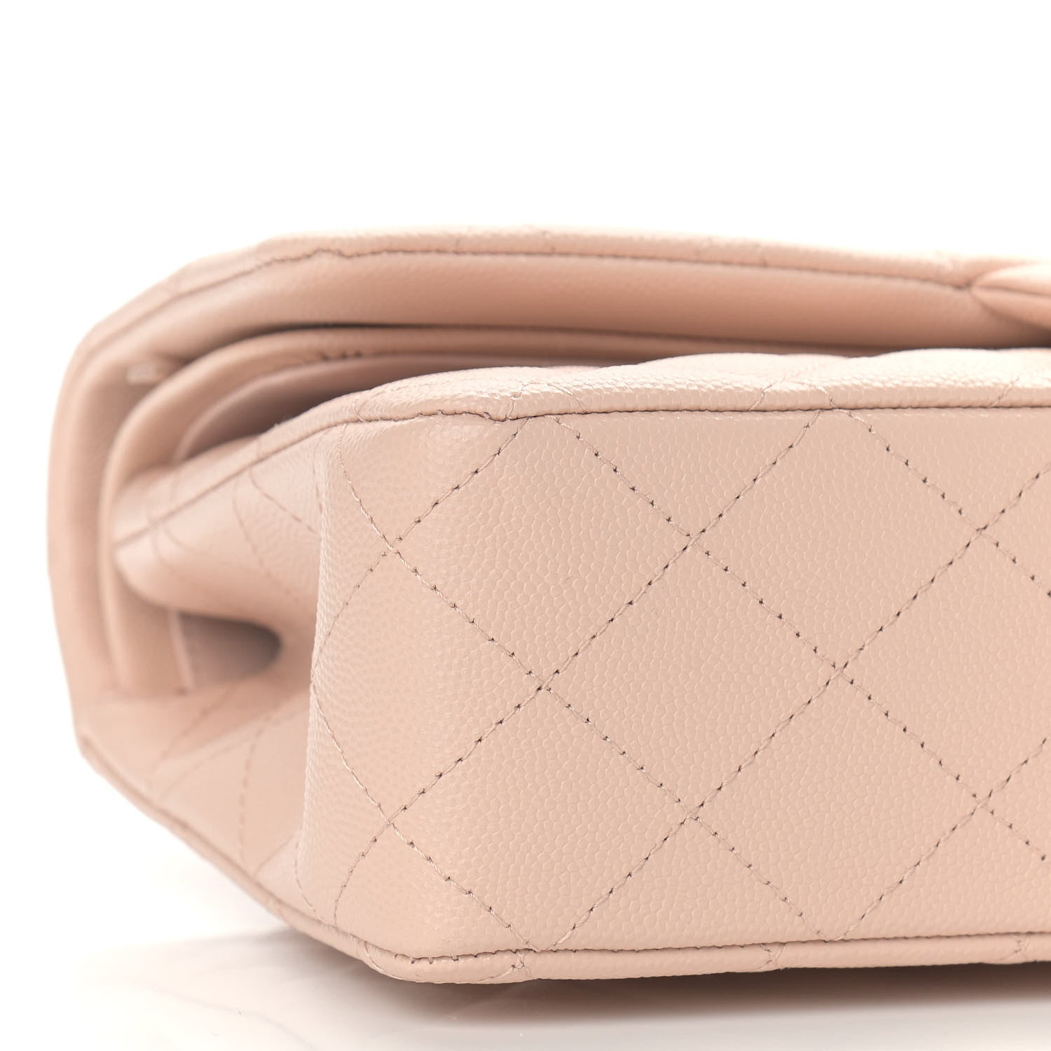 Chanel Caviar Quilted Medium Double Flap Light Beige 8 of 9